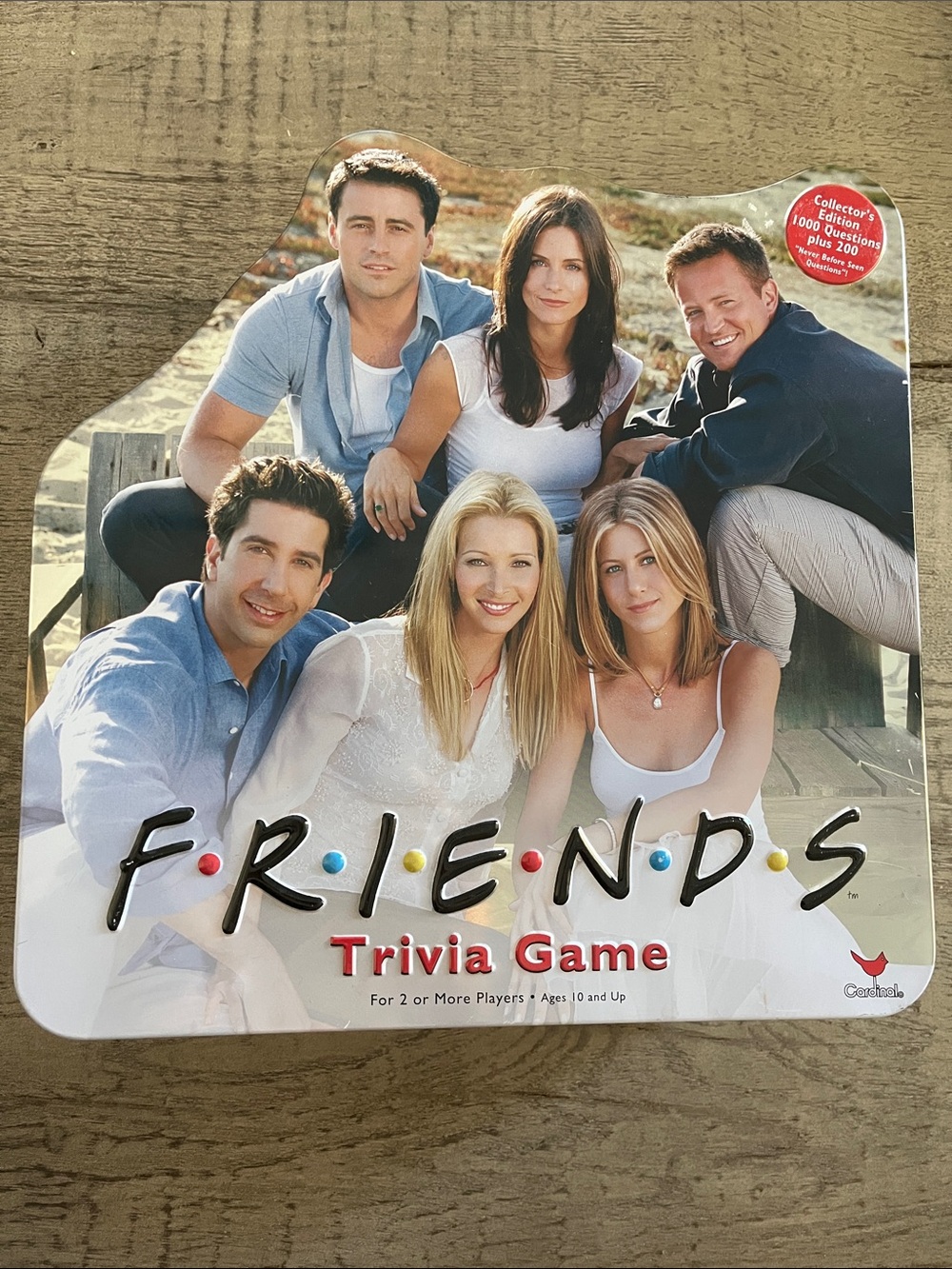 Vintage FRIENDS Trivia Game Metal Tin
